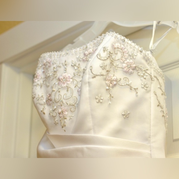 (BUNDLE!) 😍🔥 Wedding Dress, Underskirt, Veil and Bridal Gloves 🥹✨ - Picture 6 of 13